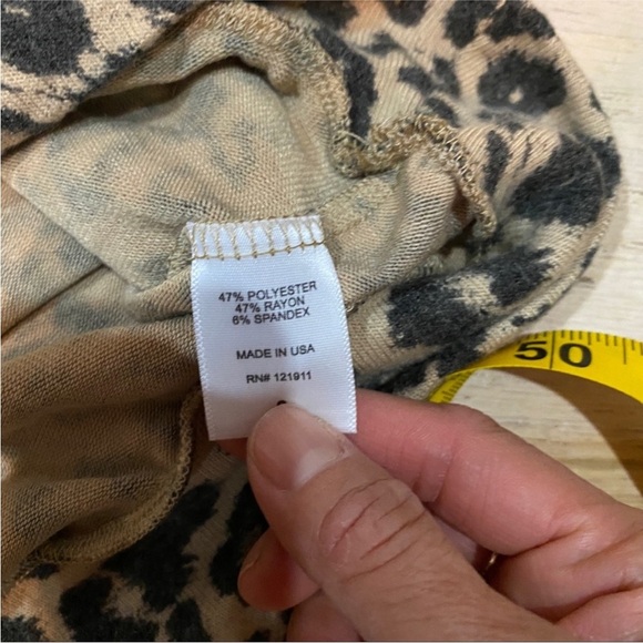 LNA torn effect animal leopard print sweater NEW - Picture 6 of 6